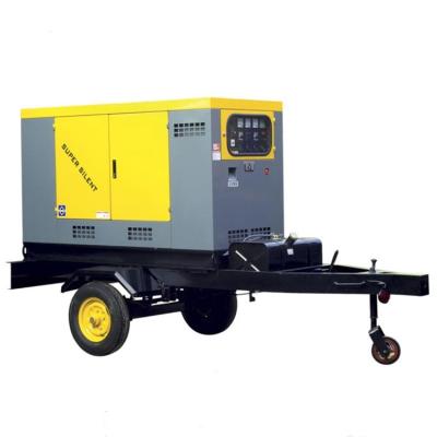 China Chinese LANDTOP Mobile Power Silent Mobile Diesel Generator With Trailer In Fuan City LTP for sale