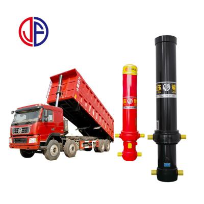 China Trunnion Mount JF Telescopic Front End 5 Stage Hydraulic Cylinder For Tipper for sale