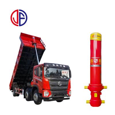 China Trunnion Rack Single Acting Dump Truck Used 5 Stage Hydraulic Cylinder With CE for sale