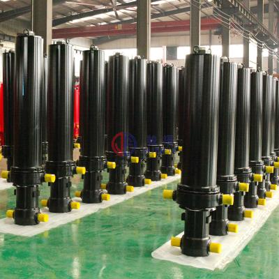 China Customized Trunnion Mount Truck HYVA Series Telescopic Hydraulic Cylinder With CE for sale