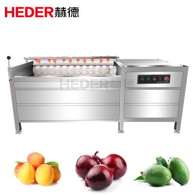 China High Efficiency Easy Operate Automatic Brush Ginger Cleaning Machine Automatic Ginger Cleaning And Slicing Machine for sale