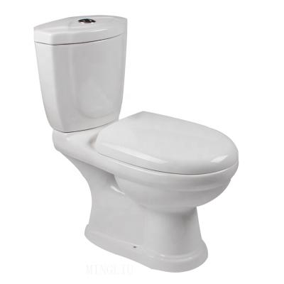 China Double-Flow SNI Certified European Style Modern Home Ceramic Two Piece Toilet On Promotion for sale