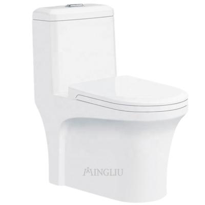 China Double-Flow SNI Certified High Grade Ceramic WC One Piece Toilet For Home And Hotel for sale