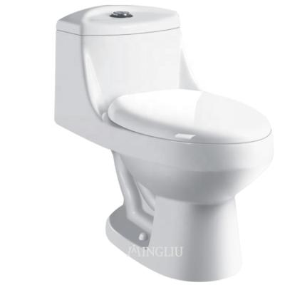 China China Factory Ware Double-flush Ceramic Bathroom Sanitary Ware One Piece Toilet for sale