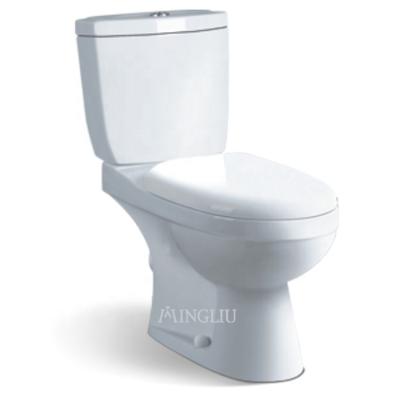 China Double-flow toilet twyford ceramic two piece toilet price from Nigeria Africa lavatory water closet manufacturers for sale