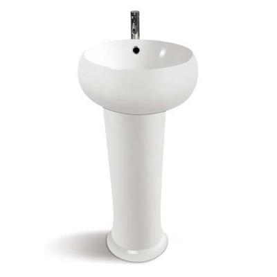 China Modern Cute Small Size Hand Bathroom Design Ceramic Pedestal Wash Basin For Kids for sale