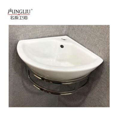 China Wash Basin Small Wall Hung Ceramic Hand Corner Wash Basin for sale