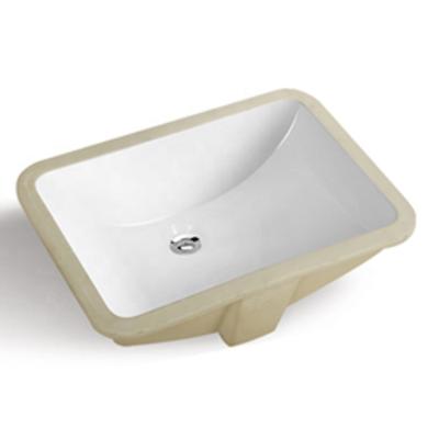 China Modern Bathroom Rectangular Shape Under Counter Basin Hand Wash Basin Ceramic Sanitary Sink for sale