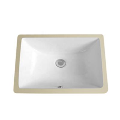 China Modern cheap export standard rectangular ceramic undercounter washbasin for sale