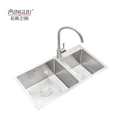 China With Faucet Hot Products Home And Restaurant Double Bowl SS Kitchen Sink for sale