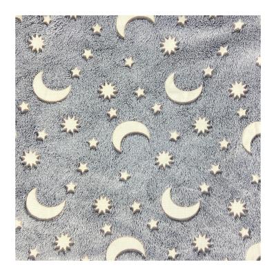 China Amazon Sale Polyester Printing Fleece Fabric Pajamas Anti-static Warm Super Soft Coral Kids Knitted Baby Blanket for sale