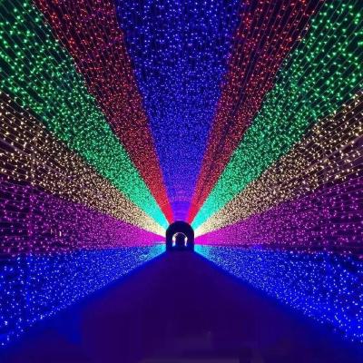 China Christmas Lights LED Net Stage 1.5x1.5M/2x3M/4x6M8*10M Electric Garland Window Curtain LED Mesh Fairy String Light Christmas Wedding Holiday Party Light for sale