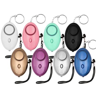 China To Your Family 130DB LED Flashlight Mini Panic Emergency Sound Personal Security Alert Alarm Key Chain with LED Lights for Women Men Kids for sale