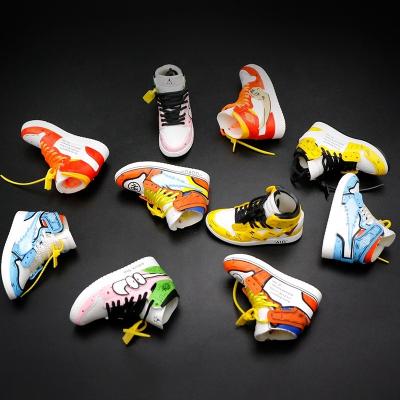 China Your family fashion creative rubber sneaker keychain 3D key chain sports shoes sneaker key chain for sale