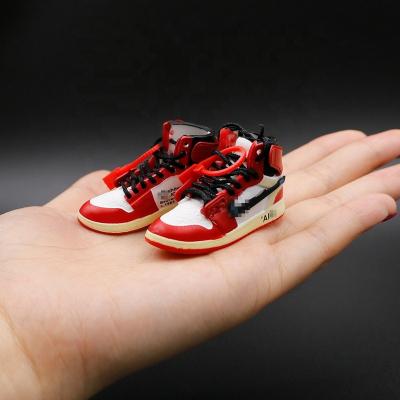 China Memories. Decoration. Promotion High Quality Soft Cute Rubber PVC Llaveros 3d Sneaker Key Chain Aj Jor Dan Shoe Key Chain Accessories for sale