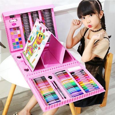 China Children Drawing Writing Education 176 Pieces of Art Supplies Produced Oil Pastels Pencils Colorful Pencils Markers Painting Drawing Toys Art Set Case for sale