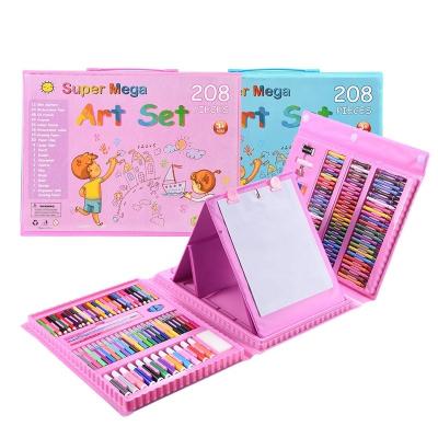 China Children Drawing Writing Education 208 Pieces of Art Supplies Produced Oil Pastels Pencils Colorful Pencils Markers Painting Drawing Toys Art Set Case for sale