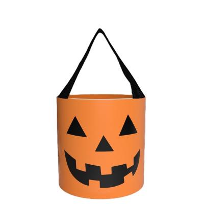 China Colors Different Candy Bucket PAG 2023 New Design Halloween Party Pumkpin Modern Candy Bucket For Kids for sale