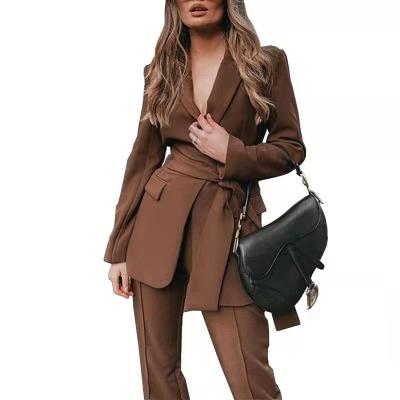 China QUICK DRY top and shorts two piece set women clothing print new casual pants waterproof satin sheer color for office suits for sale