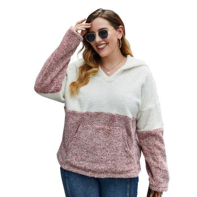 China Plush Wish Viable Jacket Thicken Warm Hooded T-shirt for Women's Plus Size Women's Clothing Winter Ladies Sweater for sale