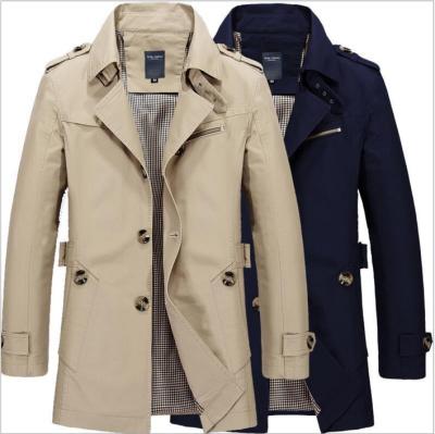 China Plus-size Medium Men's Wholesale Price Men's Casual Jacket Length Clothing Cotton Gap Coat Breathable Coat Men's Breathable Coat for sale