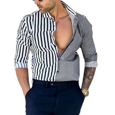 China Anti-pilling Men's Long Sleeve Holiday Formal Shirt Autumn Men Fashion Shirt High Quality Casual for sale