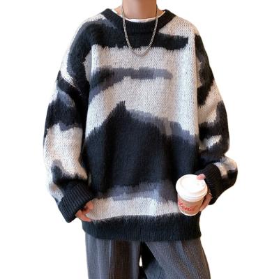 China Custom Logo Jacquard Knitted Wool Sweater Oversize Anti-Wrinkle Garment Men Knit Designers Sweater Men's Hoodie for sale