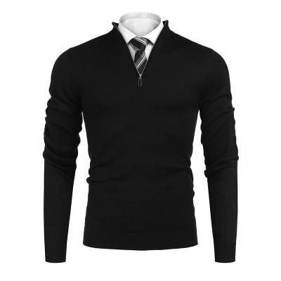 China Autumn And Winter Men's Pullover Sweater Long Sleeve Anti-wrinkle Sweater Neck Top T-shirt Bottom T-shirt for sale