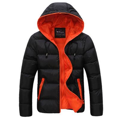 China High Quality Anti-wrinkle Mens Parka Quilted Padded Hooded Stripper Jacket Outwear Zipper Coat for sale