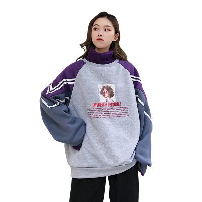 China New Arrival Anti-Shrink Women Long Sleeve Crewneck Bomba Ombre Tie Dye Pullover Multicolor Sweatshirt for sale