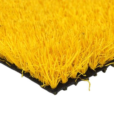 China Wholesale Free Sample Colorful Blue Artificial Grass Eco-friendly For Kids Playground And Kindergarten Artificial Grass Price for sale