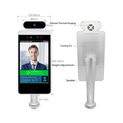 China 8inch Face Recognition Access Control Temperature Camera With Real Time Tracking 8inch for sale