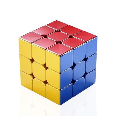 China Mini Cyclone Boys 3x3 Speed ​​Cube Stickerless Metallic Mirror Reflective Speed ​​Cube 3x3 Magic Cube Puzzles Gift for Kids Adults for sale