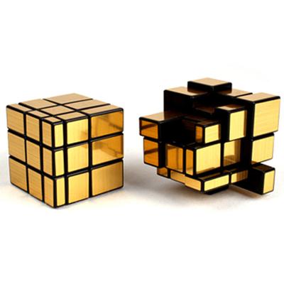 China Moyu Meilong BLINKING Mirrored 3x3 Magic Cube, Educational Toys 3d Puzzle Gold for sale