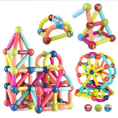 China Intellectual Development Magnetic Building Toys Magnetic Building Blocks Toy Magnetic Blocks Magnetic Construction Set Magnet Ball Sticks Rod Games Educational Toys For Children for sale