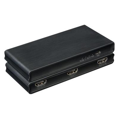 China ITE Rohs Mini 2 Port Hdcp 2.2 1 In 2 1X2 4K 60Hz Hdmi 2.0 Video Converter 3D Switch Spliter HV-SP201V20P for sale