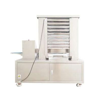 China Industry Popular Automatic Bread Vegetable Processing Plant Bakery Arranging Machine Automatic Packing Tray Arranging Machine for sale