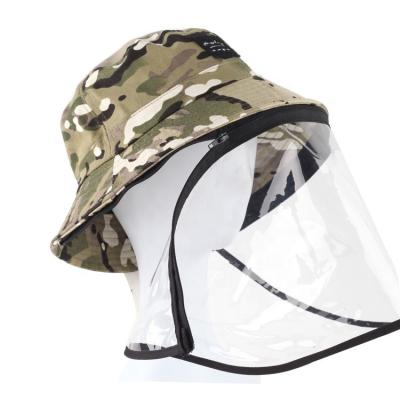 China Fashion Camouflage Fisherman's Hat Flat Surface Sunshade Hat Outdoor Mountaineering Bucket Hat for sale