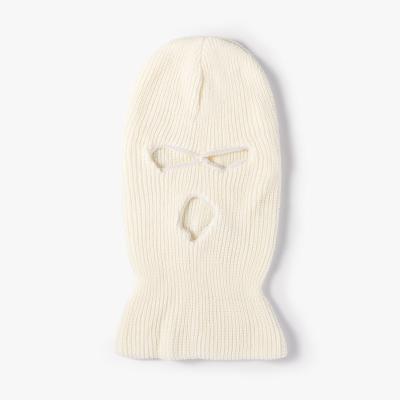 China Wholesale COMMON Knitted Custom Designer Full Face Cover 2 Or 3 Hole Winter Hat Balaclava Embroidery Logo Ski Mask for sale