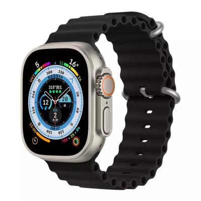 China Realease Replcement Quick Watch Band 49mm 44mm 45mm Ultra Rubber Ocean Silicone Watch Strap Band For Apple iWatch Series 8 7 6 for sale