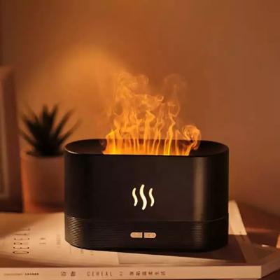 China Smell New Manufacturer Wholesale 3D Flame Aroma Diffuser Comfortable USB Air Humidifier Aroma Diffuser with Night Light for Office for sale