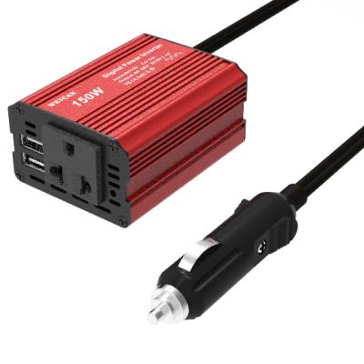 China 150W AC 12V Vehicle Power Inverter DC to 220V Inverter with USB Interface Portable Vehicle Power Inverter AC Converter 8*6.3*4CM for sale