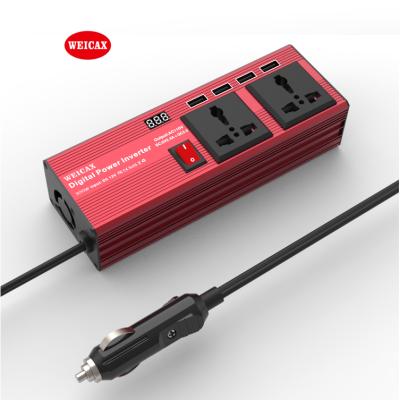 China 300W AC 12V Vehicle Power Inverter DC to 220V Inverter with USB Interface Portable Vehicle Power Inverter AC Converter 18.7X6.4X4.3 cm for sale