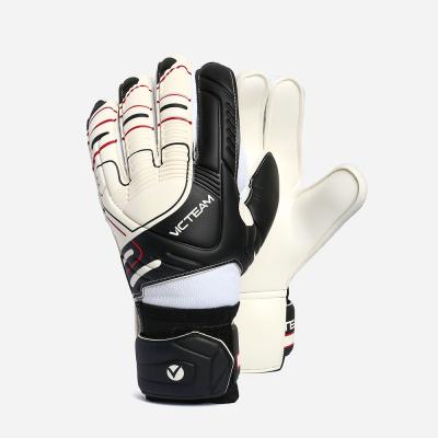 China Custom Impact Absorption Quality Logo 3mm Nice Latex Foam Professional Football Soccer Training Goalkeeper Gloves for sale