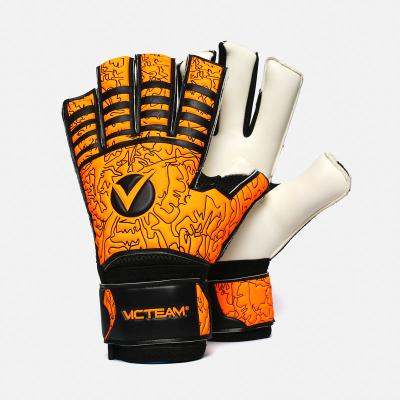 China New Design Custom German Logo Hybrid Cut Hi-Tech Grip Latex Foam Training Goalkeeper Gloves Breathable for sale