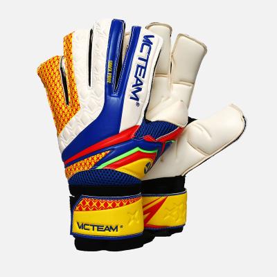 China Pro Match Goalkeeper Gloves Best Quality Breathable OEM Custom Logo German Latex Foam Goalie Gloves For Soccer for sale