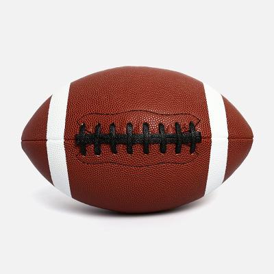 China Extra Grip Premium Machine Teething PU Size 9 Excellent Durability Official Game American Football Rugby Ball for sale