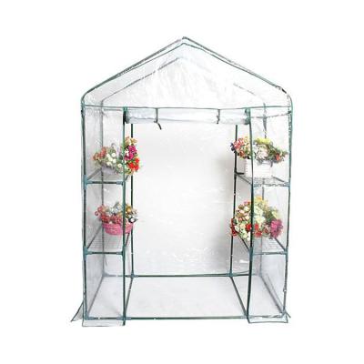 China Easily Assembled Mini Walk In Small Greenhouse Outdoor Portable Greenhouse for Herb and Flower Shelf for sale