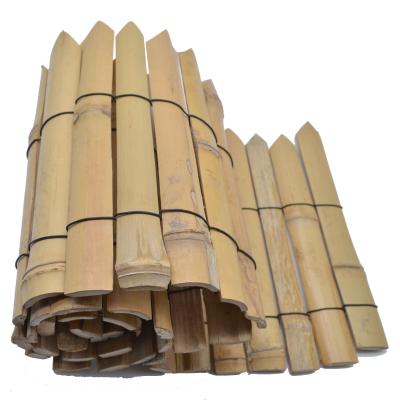 China Cheapest ECO-FRIENDLY Drilled Bamboo Fence Rolls Wall Panel for sale