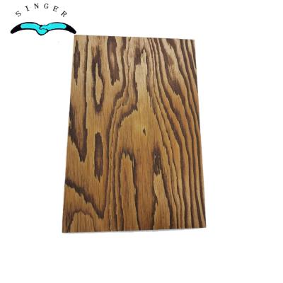 China Furniture Decoration 7.5mm Thickness Larch Brushed Plywood Poplar Core E1 Glue For Furniture for sale